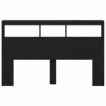 vidaXL Dulap pentru tăblie cu LED Stejar negru 160x17x102 cm