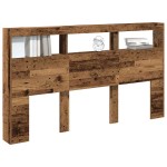 vidaXL Dulap pentru tăblie cu LED Lemn vechi 180x17x102 cm vidaXL Dulap pentru tăblie cu LED Lemn vechi 180x17x102 cm