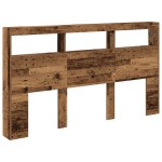 vidaXL Dulap pentru tăblie cu LED Lemn vechi 180x17x102 cm vidaXL Dulap pentru tăblie cu LED Lemn vechi 180x17x102 cm