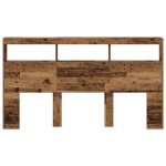 vidaXL Dulap pentru tăblie cu LED Lemn vechi 180x17x102 cm vidaXL Dulap pentru tăblie cu LED Lemn vechi 180x17x102 cm