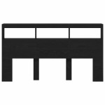 vidaXL Dulap pentru tăblie cu LED Stejar negru 180x17x102 cm vidaXL Dulap pentru tăblie cu LED Stejar negru 180x17x102 cm