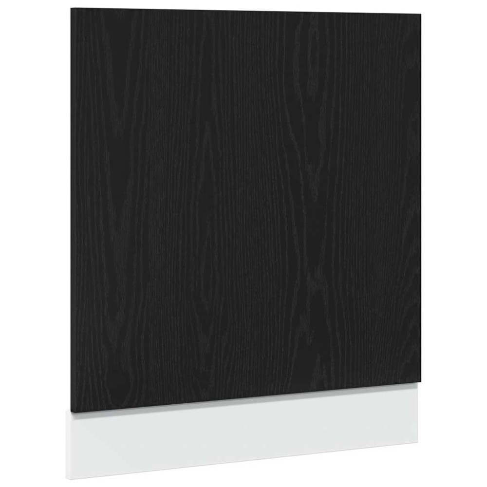 vidaXL Panou mașină spălat vase “Lyon”, stejar negru, 60x1,5x67 cm