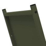 vidaXL Suport pentru lemne de foc Verde măsline Oțel laminat la rece