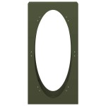 vidaXL Suport pentru lemne de foc Verde măsline Oțel laminat la rece