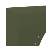 vidaXL Suport pentru lemne de foc Verde măsline Oțel laminat la rece