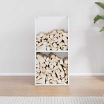 vidaXL Suport pentru lemne de foc alb 40x30x80 cm Oțel laminat la rece vidaXL Suport pentru lemne de foc alb 40x30x80 cm Oțel laminat la rece