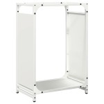 vidaXL Suport pentru lemne de foc alb 44x28x65 cm Oțel laminat la rece vidaXL Suport pentru lemne de foc alb 44x28x65 cm Oțel laminat la rece