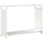 vidaXL Suport pentru lemne de foc alb 90x28x65 cm Oțel laminat la rece vidaXL Suport pentru lemne de foc alb 90x28x65 cm Oțel laminat la rece