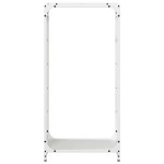 vidaXL Suport pentru lemne de foc alb 44x28x90 cm Oțel laminat la rece