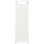 vidaXL Suport pentru lemne de foc alb 44x28x90 cm Oțel laminat la rece