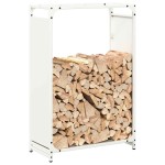 vidaXL Suport pentru lemne de foc alb 60x28x90 cm Oțel laminat la rece vidaXL Suport pentru lemne de foc alb 60x28x90 cm Oțel laminat la rece