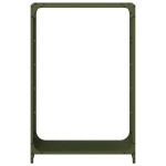 vidaXL Suport pentru lemne de foc Verde măsline Oțel laminat la rece vidaXL Suport pentru lemne de foc Verde măsline Oțel laminat la rece