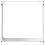 vidaXL Suport pentru lemne de foc alb 90x28x90 cm Oțel laminat la rece