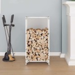 vidaXL Suport pentru lemne de foc alb 40x30x80 cm Oțel laminat la rece vidaXL Suport pentru lemne de foc alb 40x30x80 cm Oțel laminat la rece