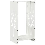vidaXL Suport pentru lemne de foc alb 40x30x80 cm Oțel laminat la rece vidaXL Suport pentru lemne de foc alb 40x30x80 cm Oțel laminat la rece