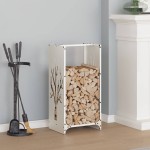vidaXL Suport pentru lemne de foc alb 40x30x80 cm Oțel laminat la rece vidaXL Suport pentru lemne de foc alb 40x30x80 cm Oțel laminat la rece