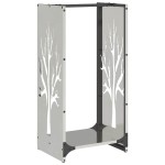 vidaXL Suport pentru lemne de foc 40x30x80 cm oțel inoxidabil vidaXL Suport pentru lemne de foc 40x30x80 cm oțel inoxidabil