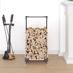 vidaXL Suport pentru lemne de foc 40x30x80 cm oțel inoxidabil vidaXL Suport pentru lemne de foc 40x30x80 cm oțel inoxidabil