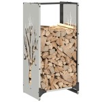 vidaXL Suport pentru lemne de foc 40x30x80 cm oțel inoxidabil vidaXL Suport pentru lemne de foc 40x30x80 cm oțel inoxidabil