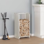 vidaXL Suport pentru lemne de foc alb 40x30x80 cm Oțel laminat la rece vidaXL Suport pentru lemne de foc alb 40x30x80 cm Oțel laminat la rece