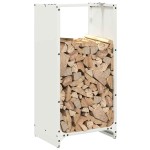 vidaXL Suport pentru lemne de foc alb 40x30x80 cm Oțel laminat la rece vidaXL Suport pentru lemne de foc alb 40x30x80 cm Oțel laminat la rece
