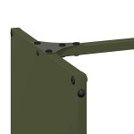 vidaXL Suport pentru lemne de foc Verde măsline Oțel laminat la rece