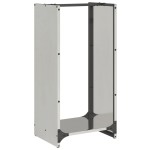 vidaXL Suport pentru lemne de foc 40x30x80 cm oțel inoxidabil
