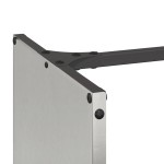 vidaXL Suport pentru lemne de foc 40x30x80 cm oțel inoxidabil