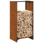 vidaXL Suport pentru lemne de foc 40x30x80 cm Oțel pentru intemperii vidaXL Suport pentru lemne de foc 40x30x80 cm Oțel pentru intemperii
