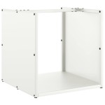 vidaXL Suport pentru lemne de foc alb 40x40x40 cm Oțel laminat la rece vidaXL Suport pentru lemne de foc alb 40x40x40 cm Oțel laminat la rece