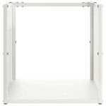 vidaXL Suport pentru lemne de foc alb 40x40x40 cm Oțel laminat la rece vidaXL Suport pentru lemne de foc alb 40x40x40 cm Oțel laminat la rece