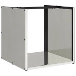 vidaXL Suport pentru lemne de foc 40x40x40 cm oțel inoxidabil vidaXL Suport pentru lemne de foc 40x40x40 cm oțel inoxidabil