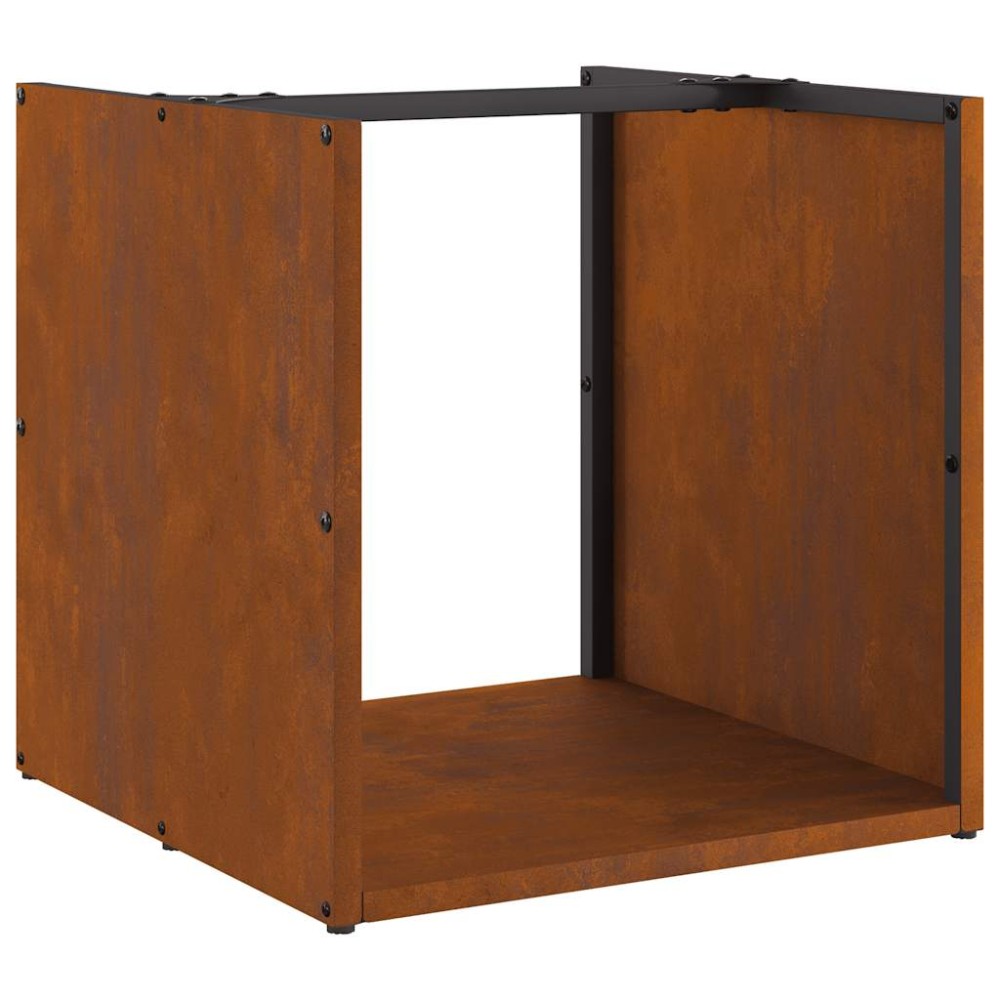 vidaXL Suport pentru lemne de foc 40x40x40 cm Oțel pentru intemperii