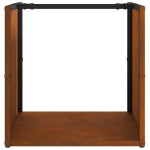 vidaXL Suport pentru lemne de foc 40x40x40 cm Oțel pentru intemperii vidaXL Suport pentru lemne de foc 40x40x40 cm Oțel pentru intemperii