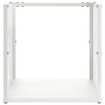 vidaXL Suport pentru lemne de foc alb 40x40x40 cm Oțel laminat la rece vidaXL Suport pentru lemne de foc alb 40x40x40 cm Oțel laminat la rece