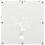vidaXL Suport pentru lemne de foc alb 40x40x40 cm Oțel laminat la rece vidaXL Suport pentru lemne de foc alb 40x40x40 cm Oțel laminat la rece