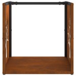 vidaXL Suport pentru lemne de foc 40x40x40 cm Oțel pentru intemperii