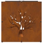 vidaXL Suport pentru lemne de foc 40x40x40 cm Oțel pentru intemperii