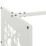 vidaXL Suport pentru lemne de foc alb 40x40x40 cm Oțel laminat la rece vidaXL Suport pentru lemne de foc alb 40x40x40 cm Oțel laminat la rece