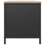vidaXL Suport pentru lemne de foc cu blat lemn negru 100,5x35,5x40 cm vidaXL Suport pentru lemne de foc cu blat lemn negru 100,5x35,5x40 cm