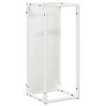 vidaXL Suport pentru lemne de foc alb 25x25x60 cm Oțel laminat la rece vidaXL Suport pentru lemne de foc alb 25x25x60 cm Oțel laminat la rece