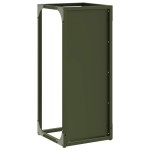 vidaXL Suport pentru lemne de foc Verde măsline Oțel laminat la rece vidaXL Suport pentru lemne de foc Verde măsline Oțel laminat la rece