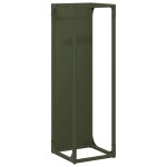 vidaXL Suport pentru lemne de foc Verde măsline Oțel laminat la rece vidaXL Suport pentru lemne de foc Verde măsline Oțel laminat la rece