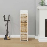 vidaXL Suport pentru lemne de foc alb 25x25x100cm Oțel laminat la rece vidaXL Suport pentru lemne de foc alb 25x25x100cm Oțel laminat la rece