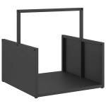 vidaXL Suport pentru lemne de foc negru Oțel laminat la rece vidaXL Suport pentru lemne de foc negru Oțel laminat la rece