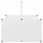 vidaXL Suport pentru lemne de foc alb 40x40x40 cm Oțel laminat la rece