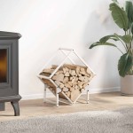 vidaXL Suport pentru lemne de foc alb 50x25x50 cm Oțel laminat la rece vidaXL Suport pentru lemne de foc alb 50x25x50 cm Oțel laminat la rece