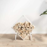 vidaXL Suport pentru lemne de foc alb 50x25x50 cm Oțel laminat la rece vidaXL Suport pentru lemne de foc alb 50x25x50 cm Oțel laminat la rece