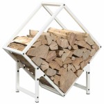 vidaXL Suport pentru lemne de foc alb 50x25x50 cm Oțel laminat la rece vidaXL Suport pentru lemne de foc alb 50x25x50 cm Oțel laminat la rece