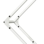 vidaXL Suport pentru lemne de foc alb 80x25x80 cm Oțel laminat la rece
